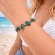 Brățară 4 pietre Malachit