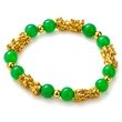Bratara Pi Xiu si jad verde, piatra protectie, femei barbati, elastica