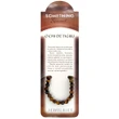 Set bratara piatra Ochi de tigru cu felicitare personalizata, talisman pentru indeplinirea dorintelor, elastica maro