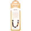 Set bratara Agata multicolor cu felicitare personalizata