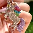 Bratara unicorn, bijuterie cristale curcubeu, pentru incredere in sine