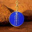 Breloc 5 stele, amuleta norocoasa, metal calitate albastru
