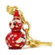 Breloc  Wu Lou, amuletă feng shui pentru sănătate și evitarea necazurilor, metal roșu 8.5 cm