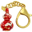 Breloc  Wu Lou, amuletă feng shui pentru sănătate și evitarea necazurilor, metal roșu 8.5 cm