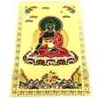 Card Buddha medicinei, amuleta feng shui pentru protectie boli, metal auriu