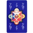 Card antitoxic si ochi magic norocos, impotriva geloziei si energiei negative, albastru 8.5 cm