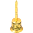 Clopot tibetan cu 8 simboluri norocoase și pagoda feng shui, pentru multiplicarea norocului, metal auriu