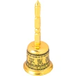 Clopot tibetan cu 8 simboluri norocoase feng shui, pentru multiplicarea norocului, metal, auriu