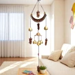 Clopoței de vânt cu semiluna, bufniță sau elefanti, decor pentru fereastră, balcon sau ușă, simbol al înțelepciunii și rezistenței, ideal pentru casă, 2 modele 68 cm