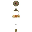 Clopoței de vânt din metal cu 2 pa kua, simbol Yin-Yang și Dragon, pagoda, 3 clopotei decorațiune elegantă pentru balcon sau grădină, cu sunet plăcut și relaxant, 45 cm
