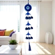 Clopoței de vânt cu pagoda si Ochi Protector, talisman pentru protecție și energie pozitivă, 80 cm