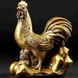 Cocos feng shui pe munte de aur, remediu pentru castiguri si inlaturare energii negative, statueta auriu, 9,5cm