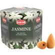 Conuri backflow Iasomie parfumate 40 buc, original HEM professional Jasmine, aroma florală
