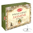 Conuri parfumate Iasomie, gama HEM profesional Jasmine, aroma florală, 10 conuri suport metalic inclus