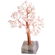 Copacei cuart roz 68 cristale pentru noroc in dragoste si casatorie, copac decorativ cu soclu din piatra semipretioasa