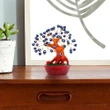 Copac Horus, obiect feng shui de protecție împotriva energiilor negative, albastru 15 cm