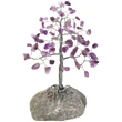 Copacei decorativi Ametist, pietrele divinitatii pentru dragoste, copacel cristale pe suport de piatra naturala, handmade 15 cm mov