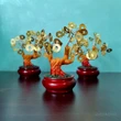 Copacul banilor feng shui, cu monede chinezesti pentru bogatie, auriu