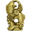 Crapi uniti in cifra 8, simbol al infinitului norocos, statueta feng shui pentru sporul familiei, dragoste si cariera, auriu