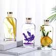 Difuzor betisoare aromaterapie Shangri la, sticla cu flori decor, exotic 175 ml, galben