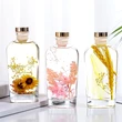 Difuzor aromaterapie bețișoare Gardenia, sticlă cu flori decor, floral 175 ml, roșu