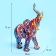 Elefant trompa în sus, decoratiuni de interior top art multicolor 26 cm