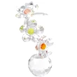 Flori de mar din cristal multicolor, pentru atragerea norocului pe plan personal, 11 cm multicolor