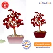 Copacei cristal Coral, piatra de protecție de rele, 13 cm