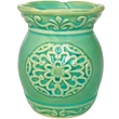Lampa aromaterapie Floare 6 petale, difuzor ceramica verde