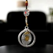 Amuleta 8 simboluri norocoase tibetane Ashtamangala, multiplicarea norocului, se roteste, metal premium argintiu snur