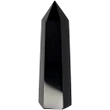 Obelisc cristal Obsidian, absoarbe energiile negative, turn decor, negru 8 - 12 cm, 60g