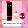 Odorizant camera parfum Hilton, sticla decor și bețișoare ornamentale, 100 ml
