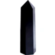 Obelisc cristal Onix, piatra semipretioasa pentru forta interioara, turn decor negru 8 - 12cm, 60g