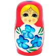 Matrioska, papusi rusesti pentru prosperitate, nunațe roșu roz11 cm