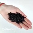 Onix spartura decor, piatra semipretioasa pentru forta interioara, cistale 1-3 mm negru 26g