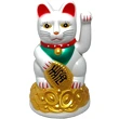 Pisica Feng Shui, Maneki Neko simbol de noroc la bani si protectie, auriu sau alb