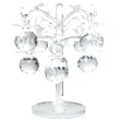 Copacel cu 8 mere de cristal, pentru armonie și prosperitate, 16 cm transparent
