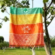 Prosop 7 Chakra cu ciucuri, pentru yoga, paturica sau covoras 150 cm