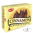 Conuri parfumate Scortisoara, gama HEM profesional Cinnamon, aroma condimentată, 10 conuri (25g) aromaterapie suport metalic inclus