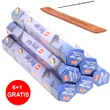 Set 6 cutii betisoare parfumate Salvie Albastra, gama profesionala Hem Blue Sage purificarea spatiilor, suport gratuit