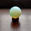 Sfera Opal, piatra norocului, sfere de cristal 5-6 cm suport lemn