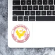 Sticker Cocoș Auriu, floarea de dragoste pentru Șobolan, Dragon și Maimuță, 5 cm
