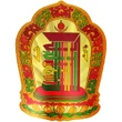 Sticker Stupa Kalachakra, remediu feng shui pentru energia negativa, auriu