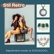 Set colier și cercei Cuarț roz, piatra iubirii, cristal natural roz în formă rotundă montat în motive grecești și tortiță argintie, 50 cm