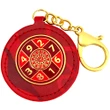 Breloc Suma 10, amuletă feng shui pentru  noroc și succes, metal solid roșu 12 cm