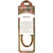 Set bratara Unakit cu felicitare personalizata, talisman de vindecare si putere, pietre semipretioase rotunde, 6 mm verde maro
