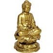 Buddha medicinei statueta, obiect feng shui protectie de boli fizice si emotionale, auriu, auriu 10 cm