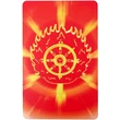 Card Trei Gardieni, amuletă feng shui de protecție împotriva celor trei ucideri, model 2023 plastic roșu 8 cm