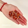 Carneol spartura decor, cristale pentru succes si energie pozitiva, piatra semipretioasa 1-3 mm rosu 26g