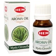 Ulei Lamaita pentru aromaterapie, gama profesionala HEM Citronella pentru purificare, 10 ml